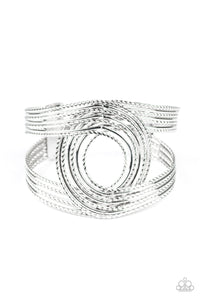 Rustic Coils - Silver Bracelet