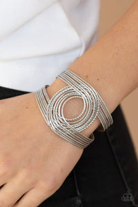 Rustic Coils - Silver Bracelet