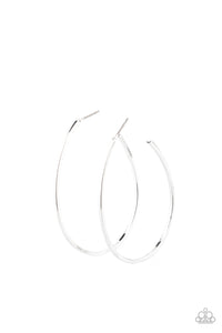 Cool Curves - Silver Earrings