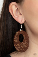 Load image into Gallery viewer, Galapagos Garden Party - Brown Earrings