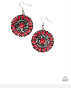 Desert Palette Red Earrings