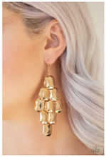 Load image into Gallery viewer, Contemporary Catwalk - Gold Earrings