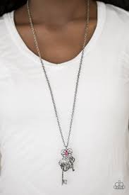 Secrets Of The Heart - Pink Necklace