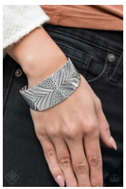 Geo Guru Silver -Thick Cuff Bracelet