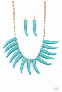 Tusk Tundra - Blue Necklace